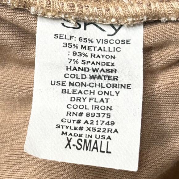 Sky NWT Khalida Gold Sequin Mini Dress XS - Picture 6 of 9